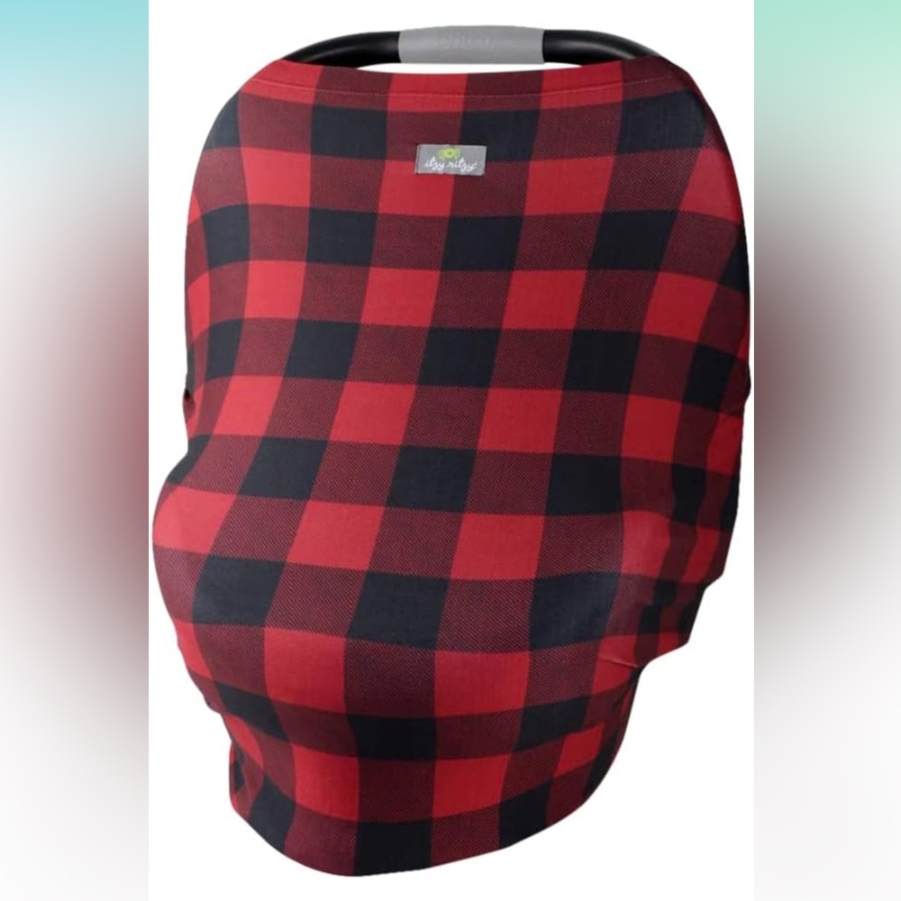 Itzy Ritzy Mom Boss 4 in 1 Multi-Use Cover - Buffalo Plaid